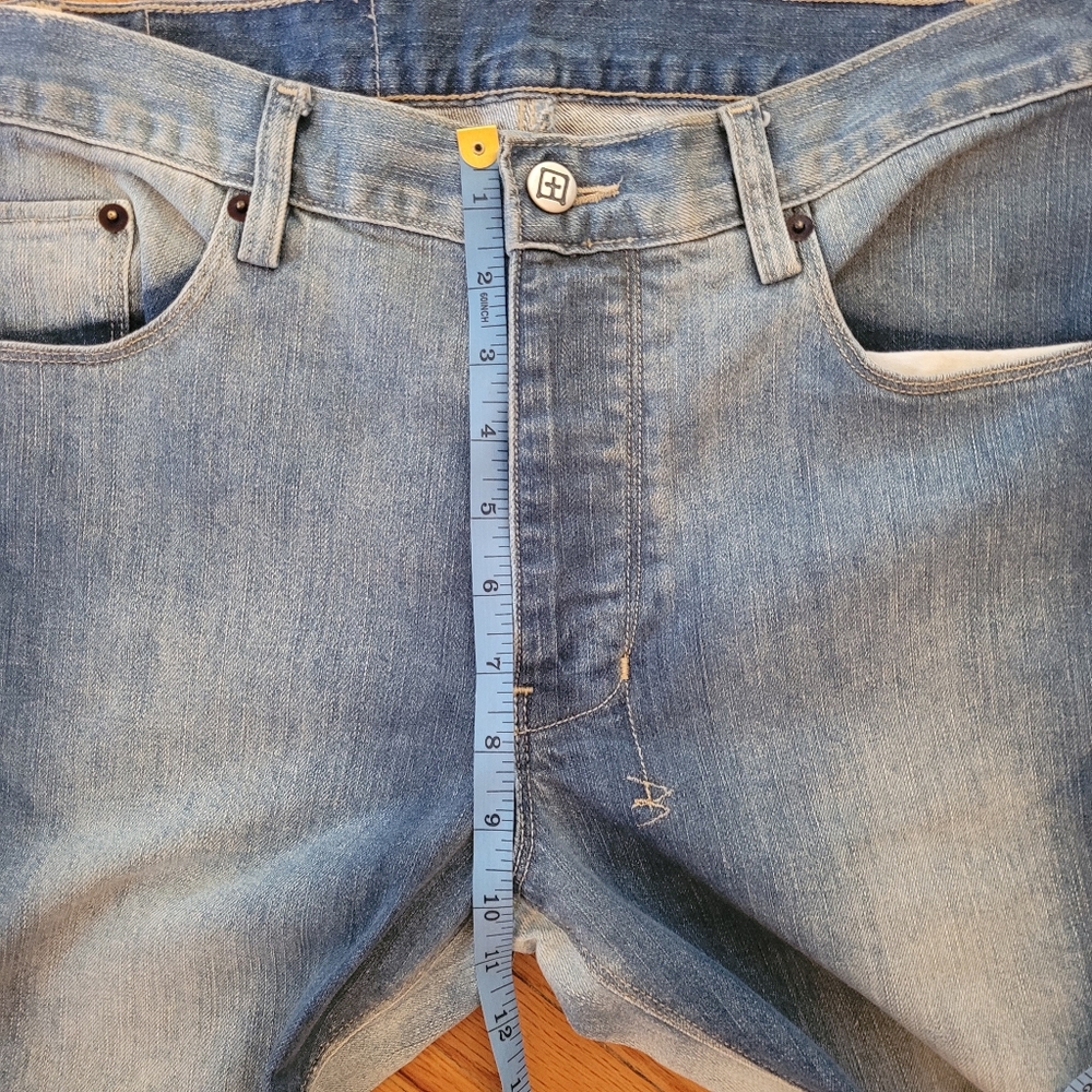ARITZIA KSUBI ~ Hendrix Flare Two Tone Blue Denim Jeans Sz 31 - Picture 7 of 14